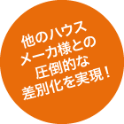 他のハウスメーカ様との圧倒的な差別化を実現！